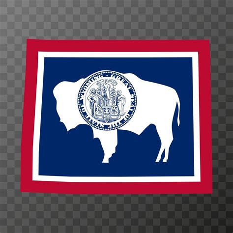 Wyoming state flag. Vector illustration. 13430926 Vector Art at Vecteezy