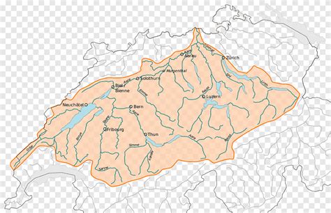 Aare Hydrology of Switzerland Hydrography Main stem, water, river, map ...