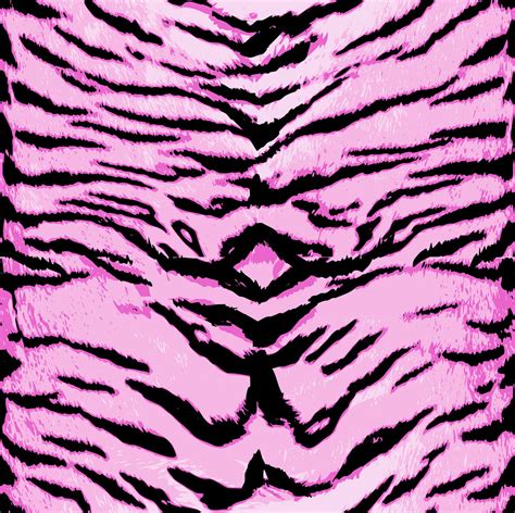 Pink Tiger Print Wallpaper