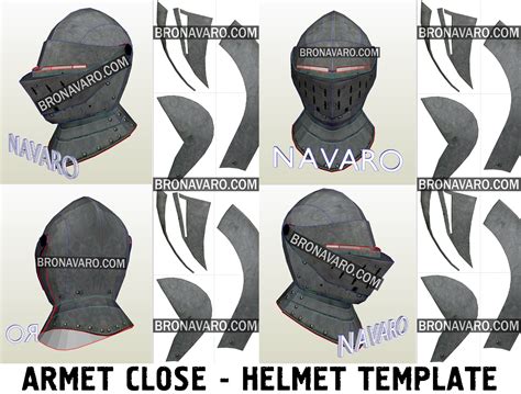 HISTORICAL MEDIEVAL Helmets (Foam Template) - Knight Cosplay Helmet ...