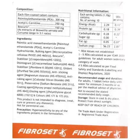 Fibroset Tablet: Uses, Price, Dosage, Side Effects, Substitute, Buy Online