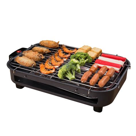 Electric Grill Smokeless Electric Pan Grill BBQ Octopus Ball Griddle ...