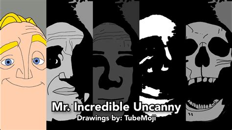 Mr. Incredible Becoming Uncanny But It's My Drawings - YouTube