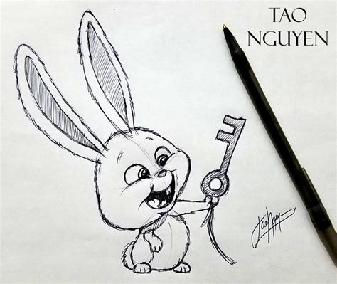 Tao Nguyen - Tao Nguyen's Snowball Sketch Pen Drawing