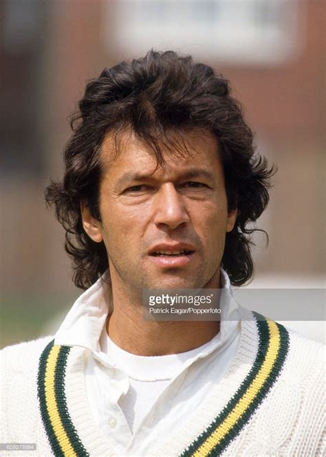 Imran Khan of Pakistan during the 1987 tour of England, at Lord's... | Imran khan cricketer ...