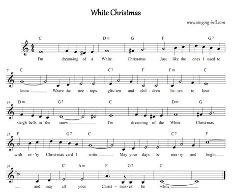 White Christmas | Free Christmas Carols