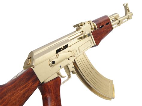 Golden AK-47 assault rifle - model gun 219,75 € | Nestof.pl