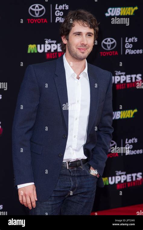 Josh Groban arrives at the premiere of Disney's 'Muppets Most Wanted ...