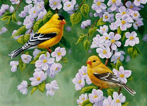 50 Beautiful Bird Paintings and Art works for your inspiration