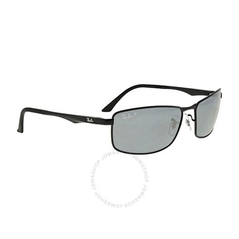 Ray-Ban Polarized Grey Gradient Rectangular Men's Sunglasses RB3498 006 ...