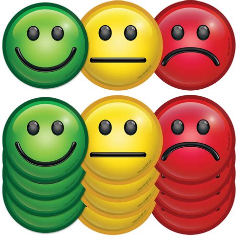 3 Mood Magnets Smiley Faces 15-pack FACE3VP - Etsy