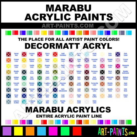 Marabu Decormatt Acryl Acrylic Paint Colors - Marabu Decormatt Acryl Paint Colors, Decormatt ...