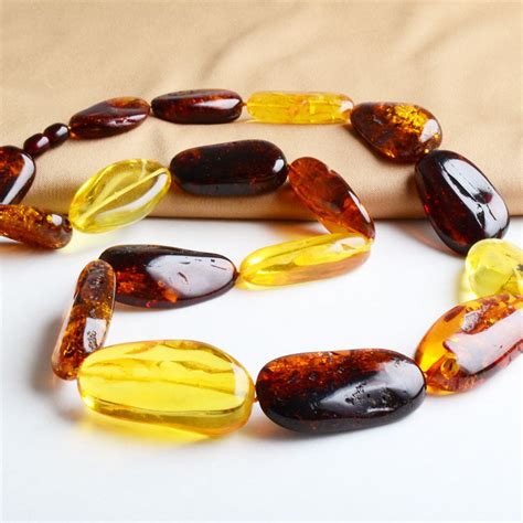 Giant Chunky Amber Necklace – The Russian Store