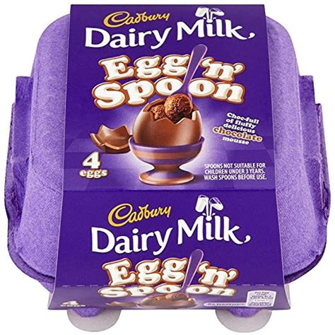 Cadbury Dairy Milk Egg N Spoon Double Chocolate (4 Eggs To Share ...