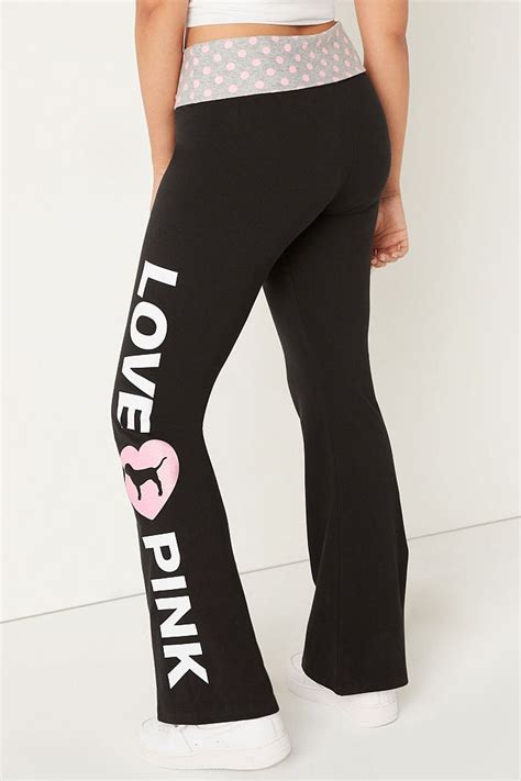 Victoria's Secret PINK Foldover Full Length Flare Legging | Victoria's ...