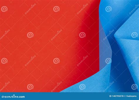 Abstract Geometric Shape Pastel Blue and Red Color Paper Background Stock Photo - Image of ...
