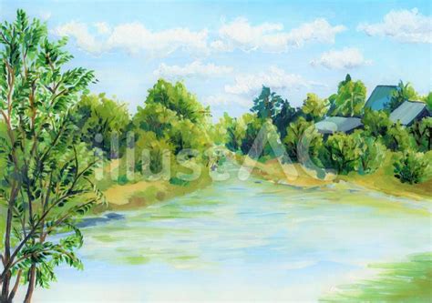 Free Vectors | Summer river