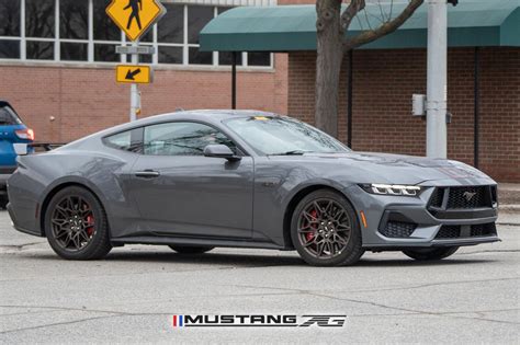 Red & Black Stripes Spied on Carbonized Gray 2024 Mustang GT w/Bronze Appearance Package ...