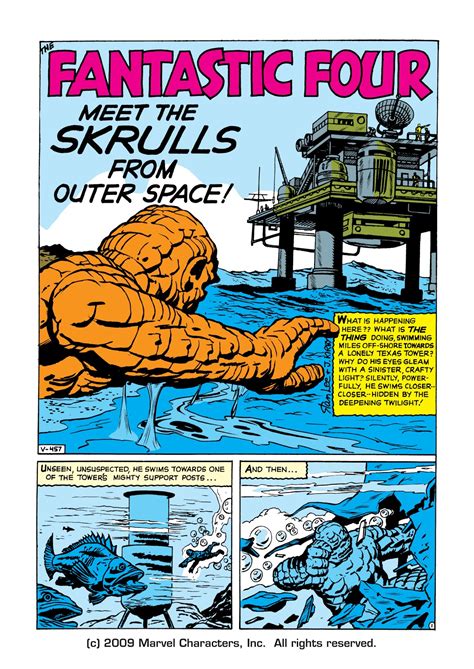 Fantastic Four Meet The Skrulls From Outer Space! (FANTASTIC FOUR #2 ...