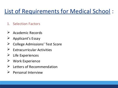 Requirements for Medical School | Avalon University