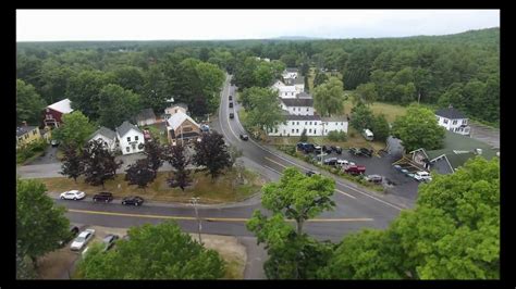 Flying above downtown Alfred, Maine (drone video) - YouTube