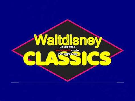 1994 Walt Disney Classics Logo Remake - YouTube