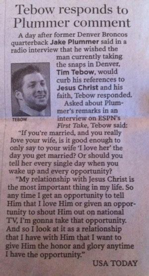 Tim Tebow Quotes About Faith. QuotesGram