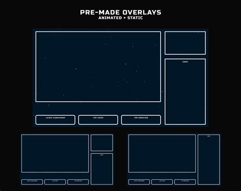 MINIMALISM Twitch Overlay Package Minimalist Themed Stream Overlay Package - Etsy