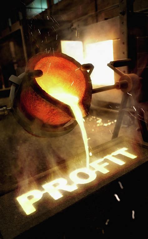 Molten Metal Pouring Into Mold Photograph by Ikon Ikon Images - Fine Art America