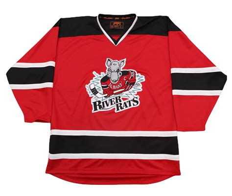 Albany River Rats™ 1990s Red Jersey (BLANK) – Vintage Ice Hockey