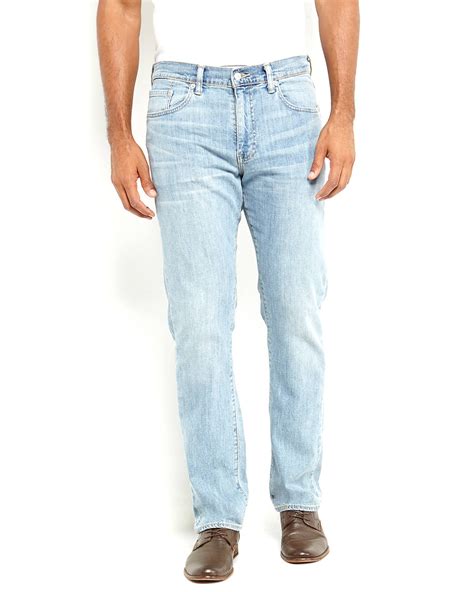 Levi's 513 Slim Straight Jeans in Blue for Men (Light Wash) | Lyst