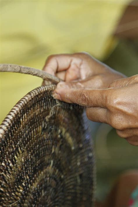 Nito Basket Weaving from the Iraya-Mangyan Community of Mindoro, Philippines Stock Image - Image ...