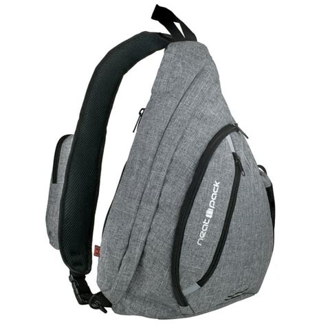 NeatPack - Versatile Canvas Sling Bag Backpack with RFID Security Pocket and Multi Compartments ...