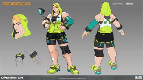 Zarya Workout Skin Art - Overwatch Art Gallery