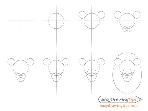 How to Draw Lion Face & Head Step by Step - EasyDrawingTips