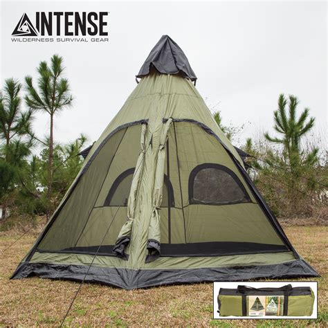 Intense Wilderness Survival Gear Four Person Teepee