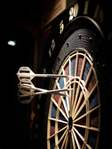 HD wallpaper: three dart pins on dartboard, target, darts, darts ...