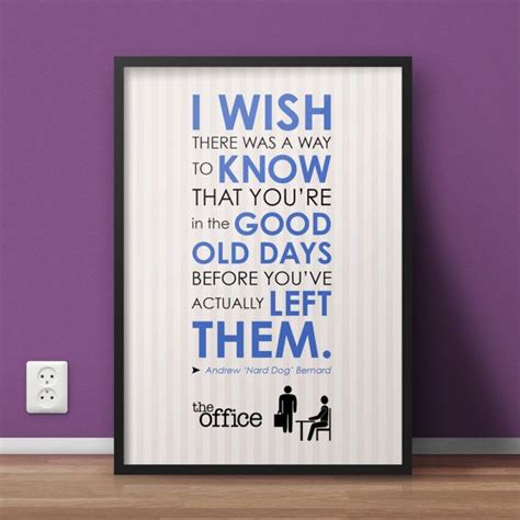 5x7 Digital Print / the Office / Andy Bernard / Quote Finale / - Etsy | The office andy, Office ...