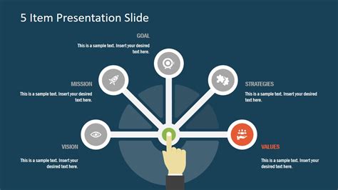 Free 5 Item Presentation Slide for PowerPoint - SlideModel