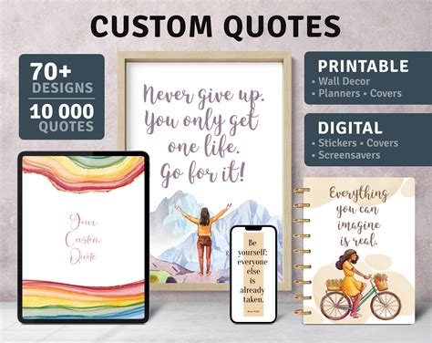 Custom Quotes Printable Bundle Collection of 10000 Popular - Etsy