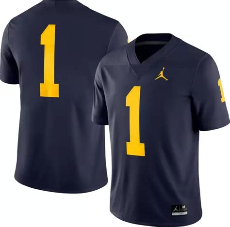 Nike Men's Michigan Wolverines #1 Blue Dri-FIT Game Football Jersey | Dick's Sporting Goods