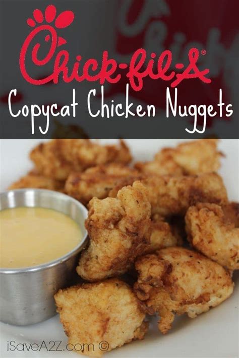 Copycat Chick Fil A Chicken Nuggets & Sauce - iSaveA2Z.com