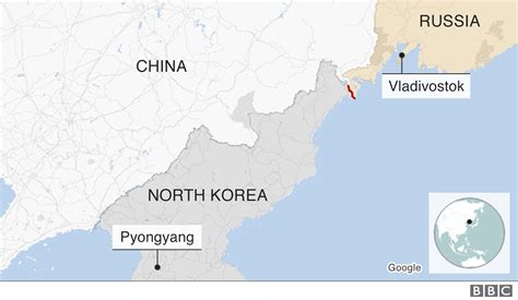 North Korea China Border Map