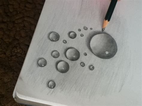 Water droplet drawing, I've done these before and they're actually really fun! | Cool drawings ...