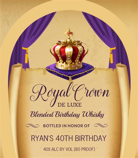 Royal Crown Liquor Labels