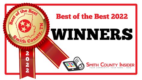 The results are in! Winners of the 2022 Smith County Insider ‘Best of the Best’ Awards | Smith ...