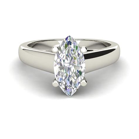 2.5 Carat VS2 Clarity D Color Marquise Cut Diamond Engagement Ring