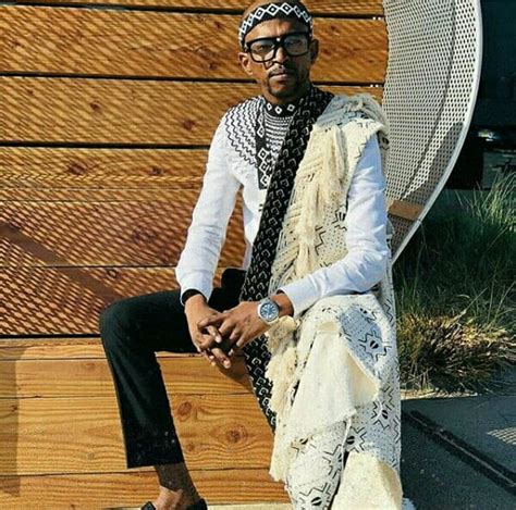 Clipkulture | Man In Xhosa Traditional Attire With Beaded Accessories