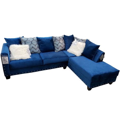 Delta Furniture Implosion Blue Sectional Sofa | Blue sectional, Blue sectional sofa, Sectional sofa