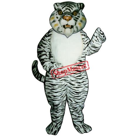 White Tiger Mascot Costume